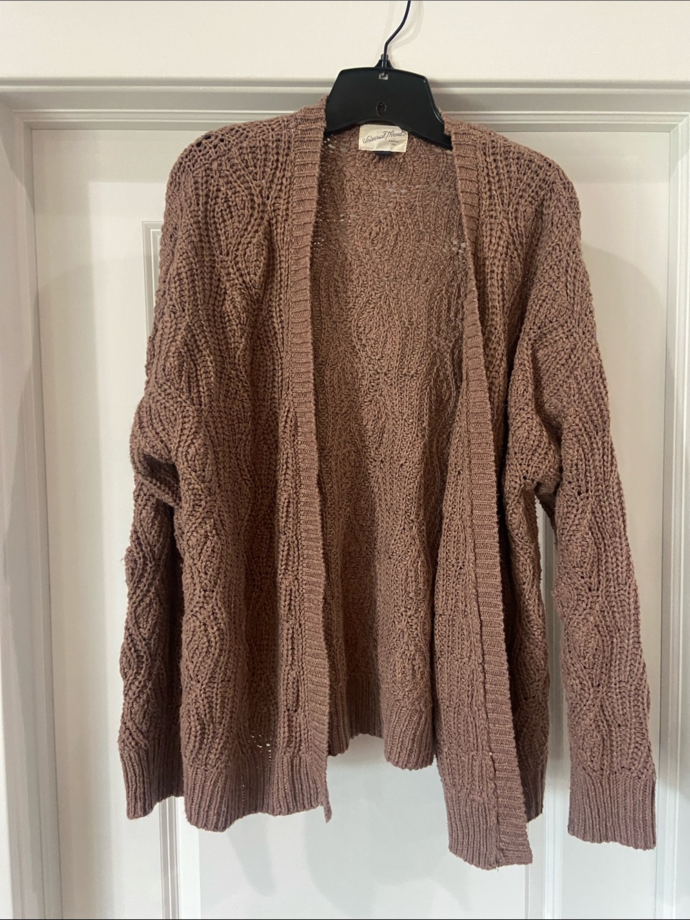 Universal Thread Open-Front Cable Knit Cardigan